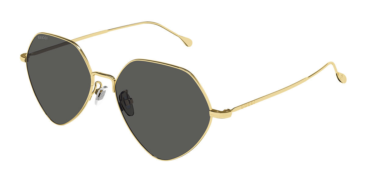 Gucci GG1182S 001, Gold frame, Grey lenses