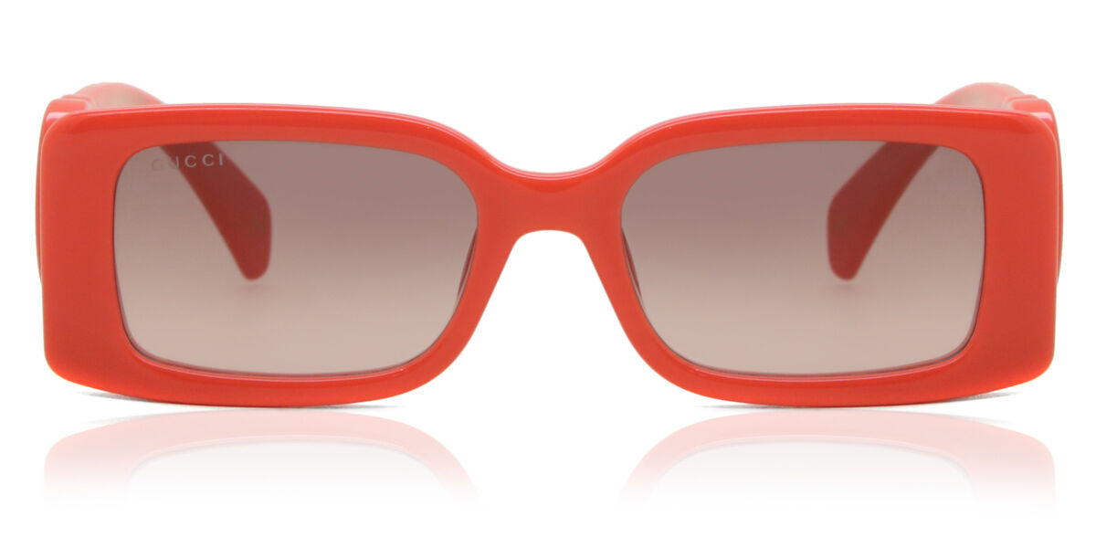 Gucci GG1325S 005, Red frame, Brown Gradient lenses