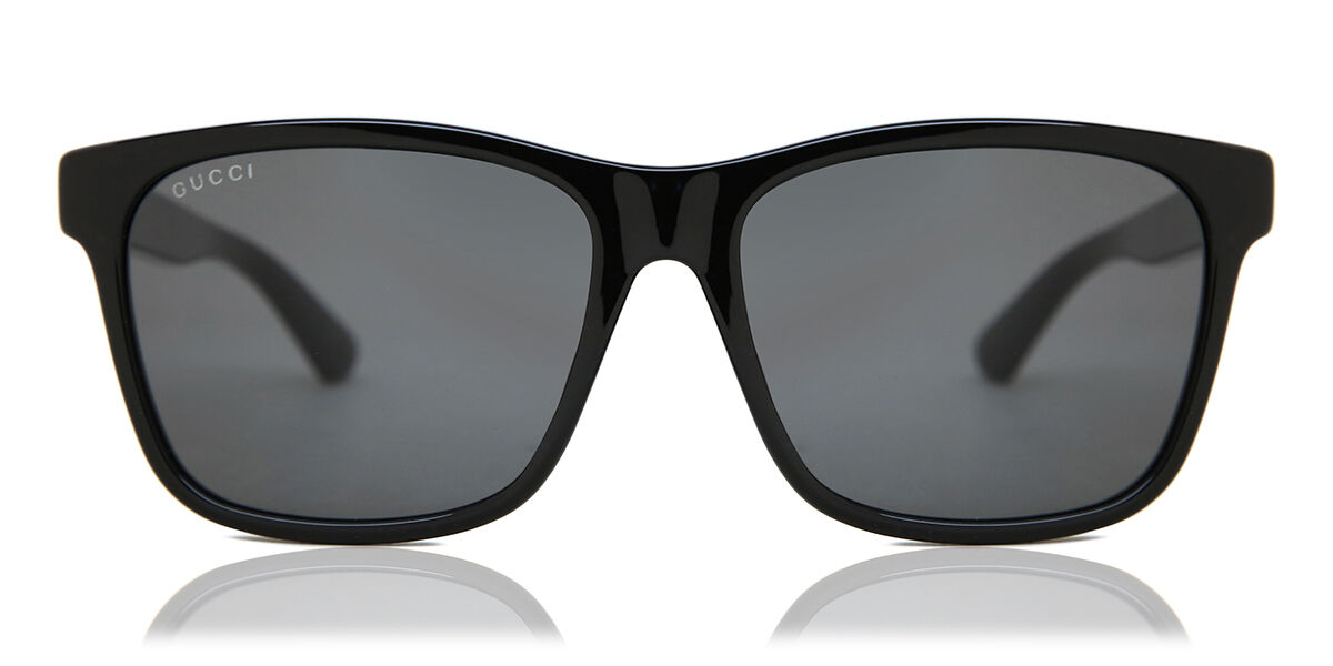 Gucci GG0746SA Asian Fit 001, Black frame, Dark Grey lenses