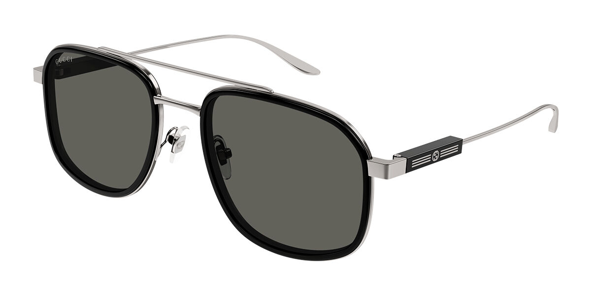 Gucci GG1310S Asian Fit 001, Grey frame, Grey lenses