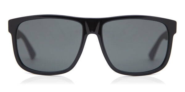Gucci GG0010S 001, Black frame, Grey lenses