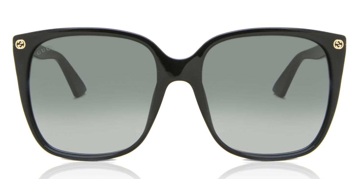 Gucci GG0022S 001, Black frame, Grey lenses