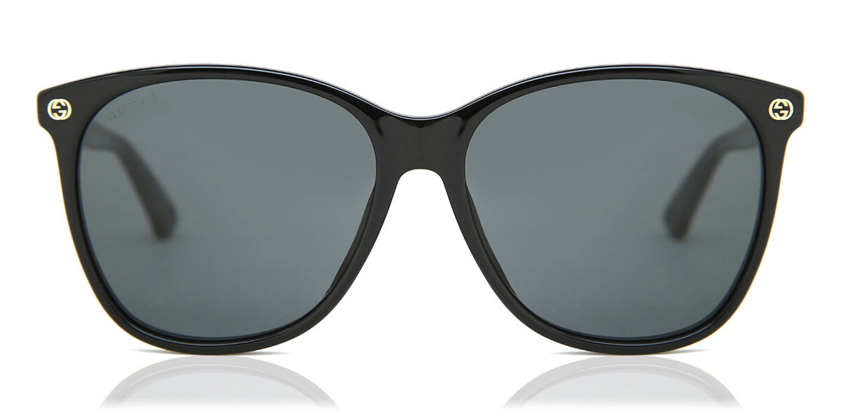 Gucci GG0024S 001, Black frame, Grey lenses