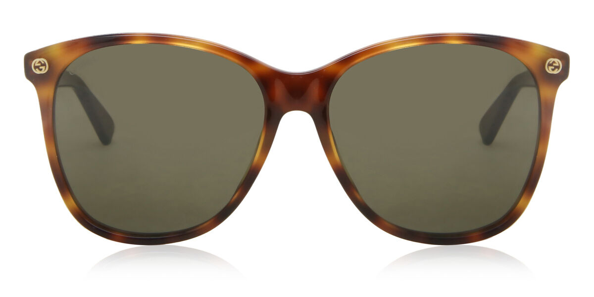 Gucci GG0024S 002, Tortoiseshell frame, Brown lenses