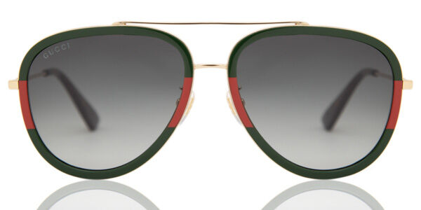 Gucci GG0062S 003, Red frame, Grey lenses