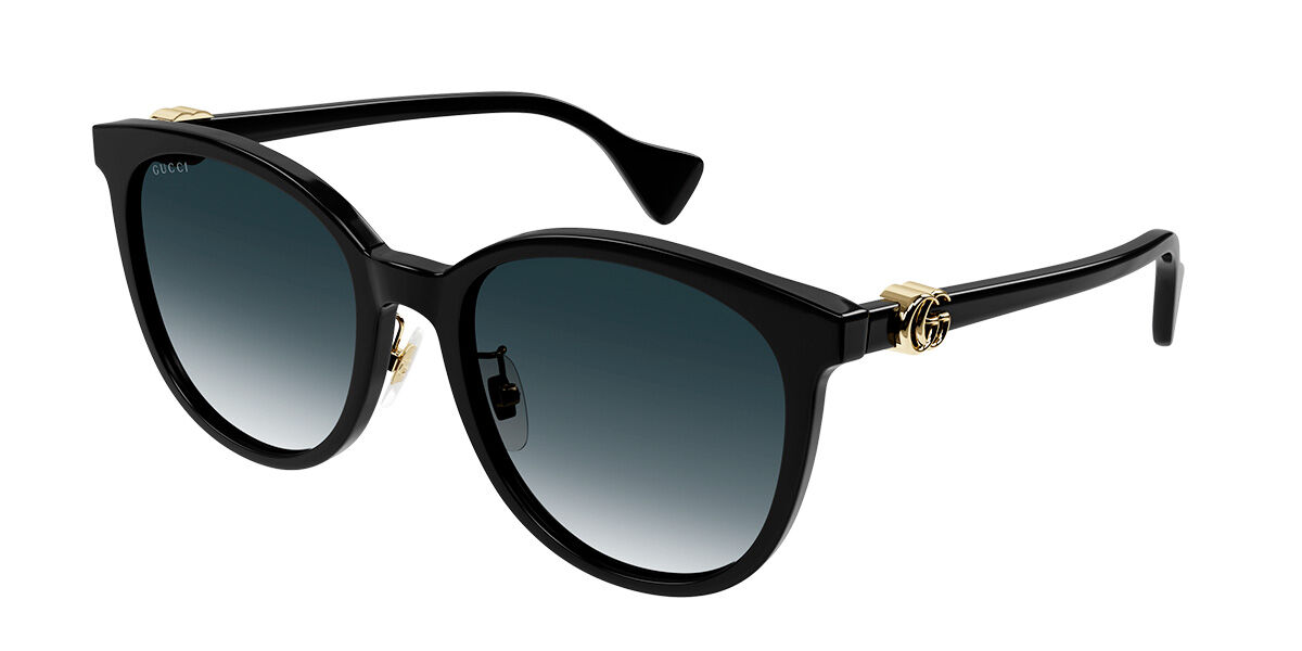Gucci GG1180SK Asian Fit 001, Black frame, Gradient Grey lenses