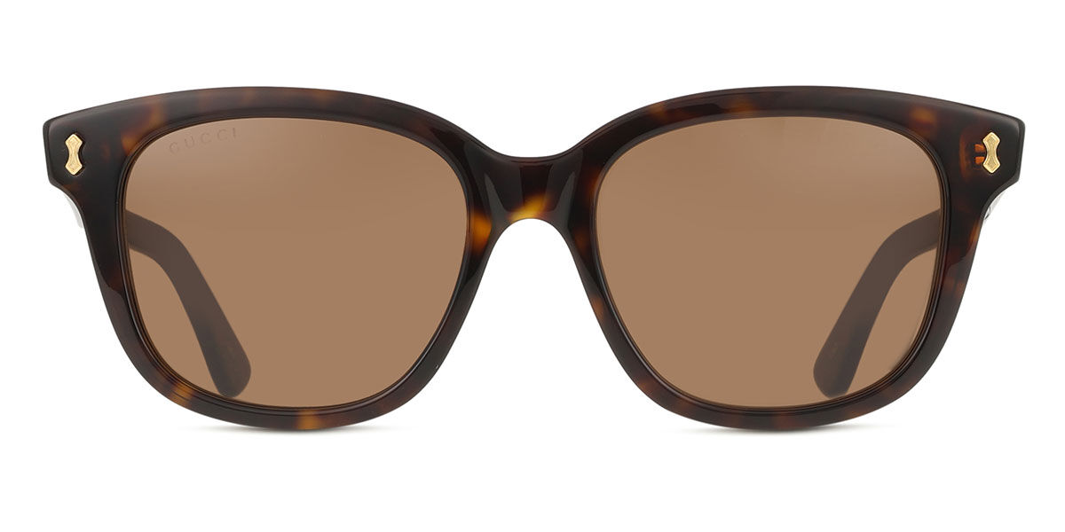 Gucci GG1264S 005, Tortoiseshell frame, Brown lenses
