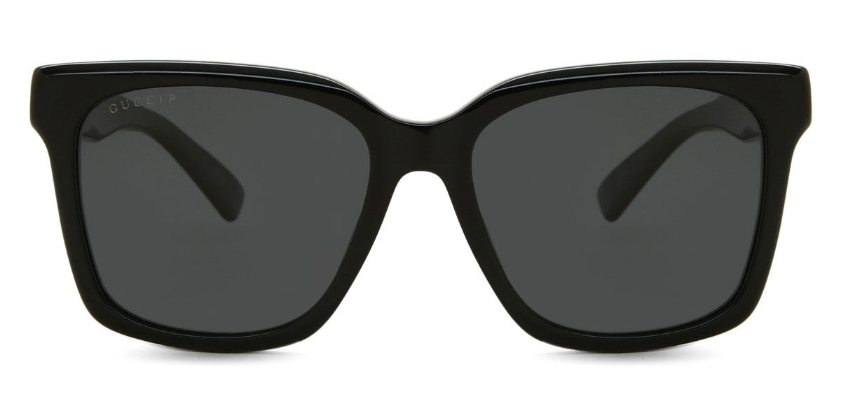 Gucci GG1175SK Asian Fit 001, Black frame, Grey lenses