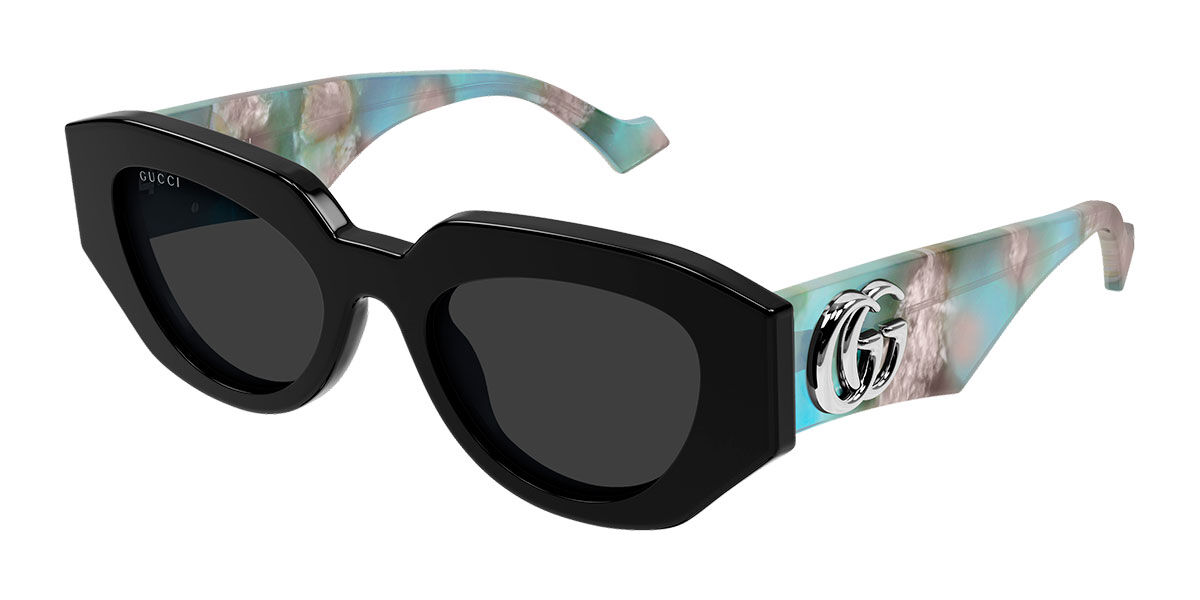 Gucci GG1421S 012, Black frame, Grey lenses