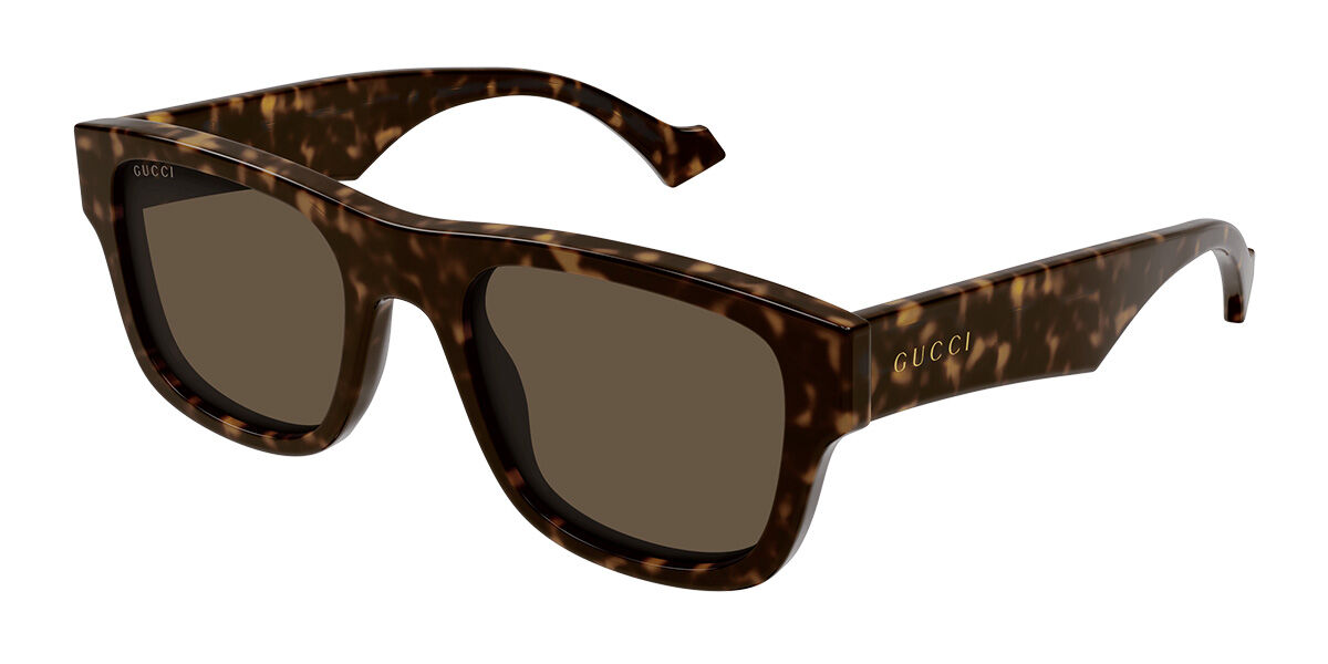 Gucci GG1427S 003, Tortoiseshell frame, Brown lenses