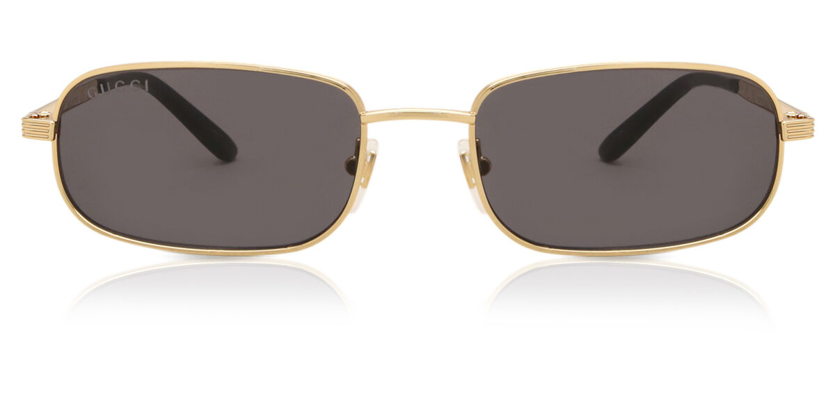 Gucci GG1457S 001, Gold frame, Grey lenses