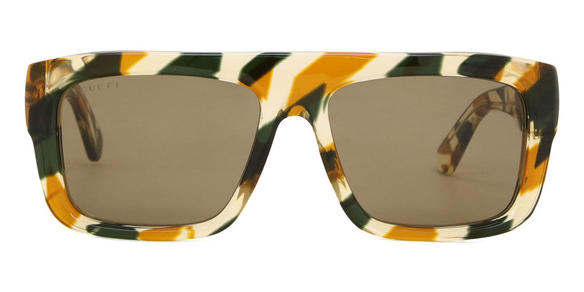 Gucci GG1461S 003, Tortoiseshell frame, Brown lenses