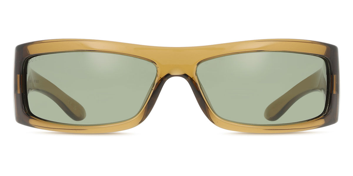 Gucci GG1492S 003, Brown frame, Green lenses