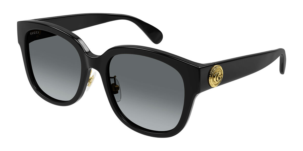 Gucci GG1409SK Asian Fit 001, Black frame, Gradient Grey lenses