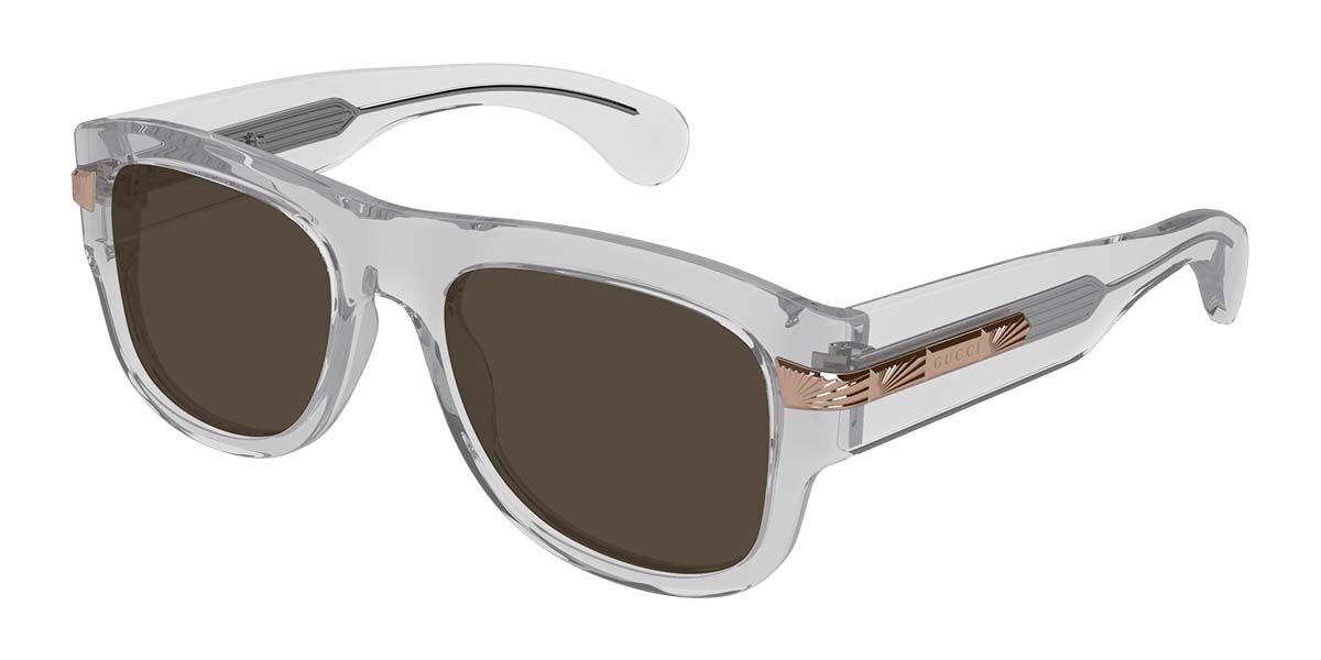 Gucci GG1517S 006, Grey frame, Brown lenses