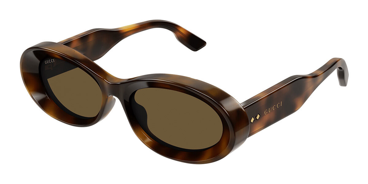 Gucci GG1527S 002, Tortoiseshell frame, Brown lenses