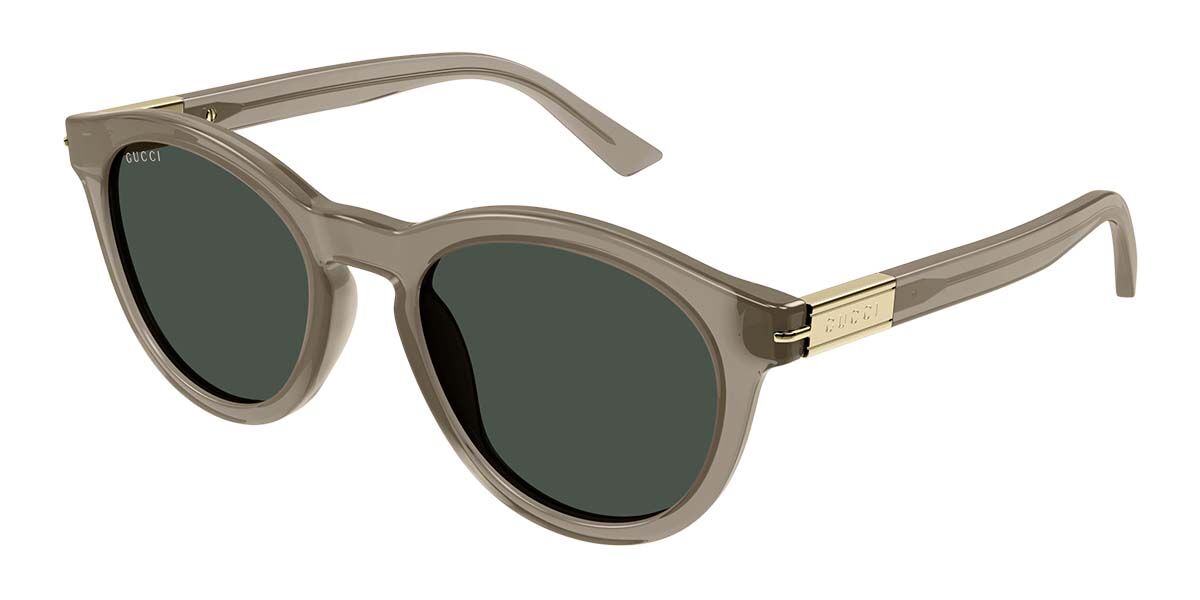 Gucci GG1501S 004, Brown frame, Green lenses