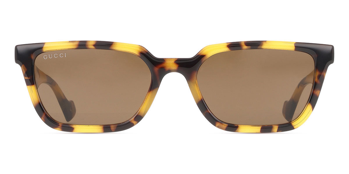 Gucci GG1539S 005, Tortoiseshell frame, Brown lenses