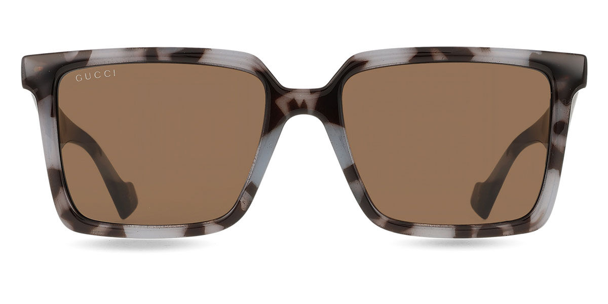Gucci GG1540S 005, Tortoiseshell frame, Brown lenses