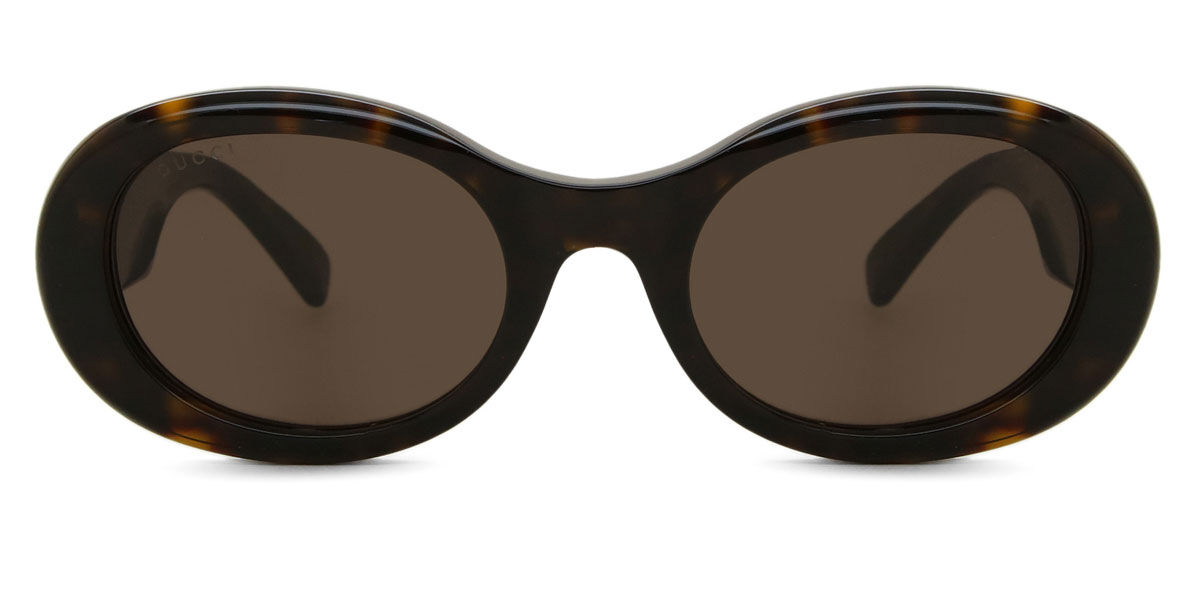 Gucci GG1587S 002, Tortoiseshell frame, Brown lenses