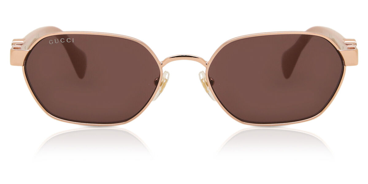 Gucci GG1593S 003, Gold frame, Violet lenses