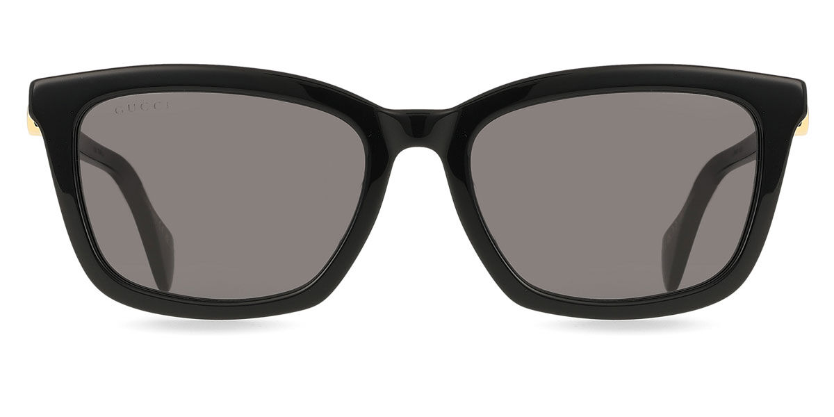 Gucci GG1596SK Asian Fit 001, Black frame, Grey lenses