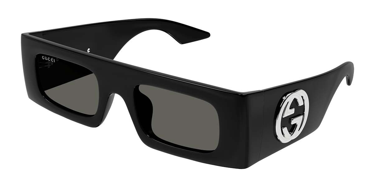 Gucci GG1646S 001, Black frame, Grey lenses