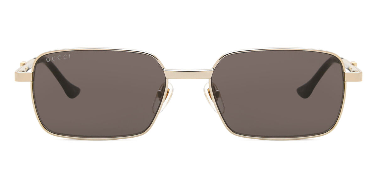 Gucci GG1495S 001, Gold frame, Grey lenses