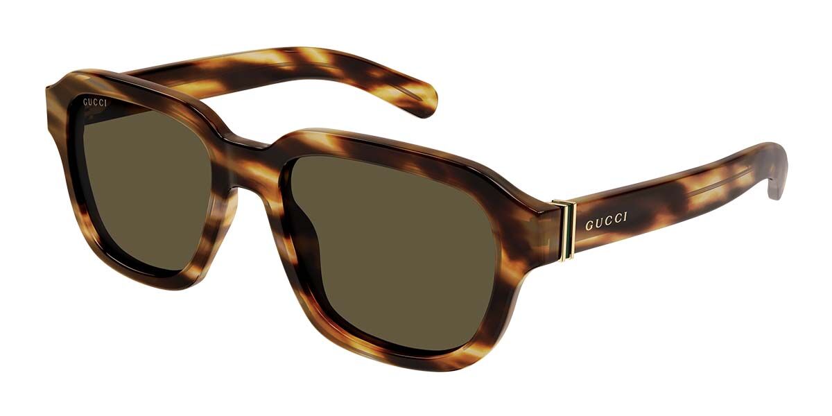 Gucci GG1508S 002, Tortoiseshell frame, Brown lenses