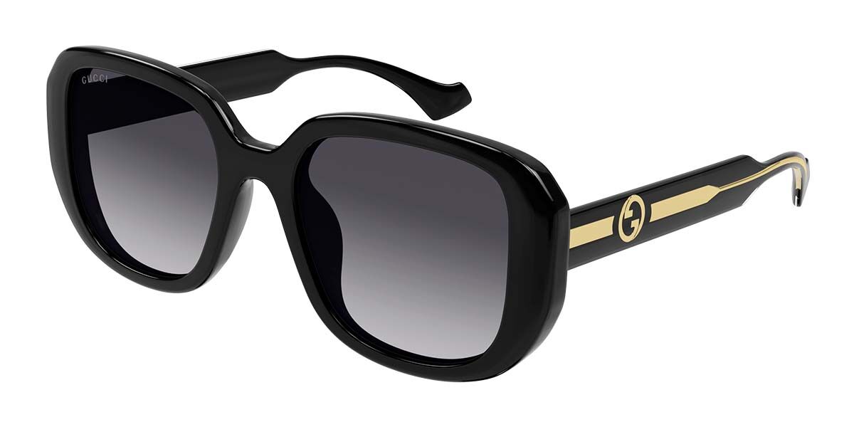 Gucci GG1557SK 001, Black frame, Grey lenses