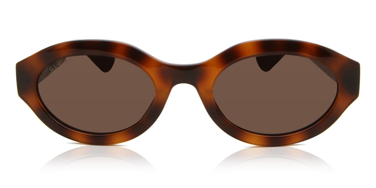 Gucci GG1579S 002, Tortoiseshell frame, Brown lenses