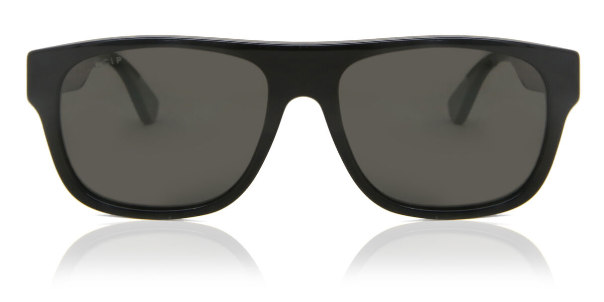 Gucci GG0341S 002, Black frame, Grey lenses