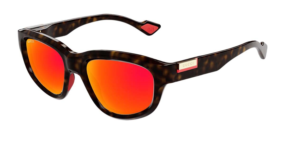 Gucci GG1622S 002, Tortoiseshell frame, Red lenses