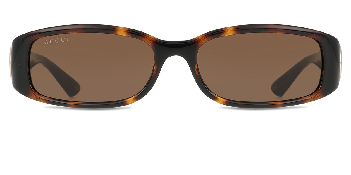 Gucci GG1661S 002, Tortoiseshell frame, Brown lenses
