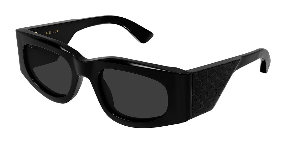Gucci GG1664S 005, Black frame, Grey lenses