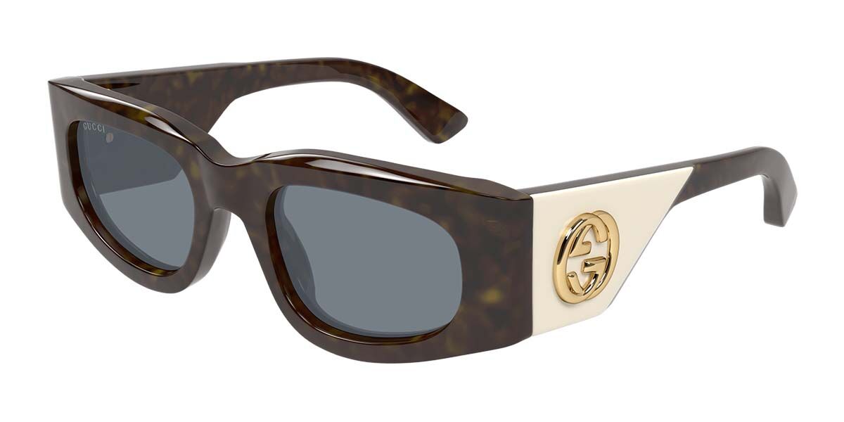 Gucci GG1664S 003, Tortoiseshell frame, Grey lenses