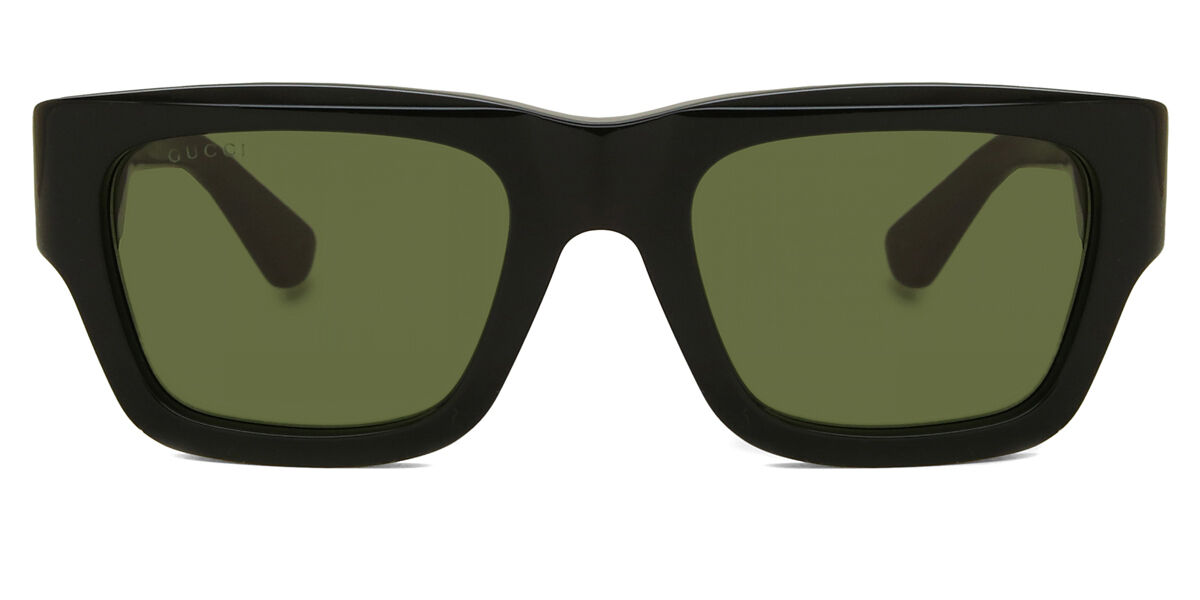 Gucci GG1668S 003, Black frame, Green lenses