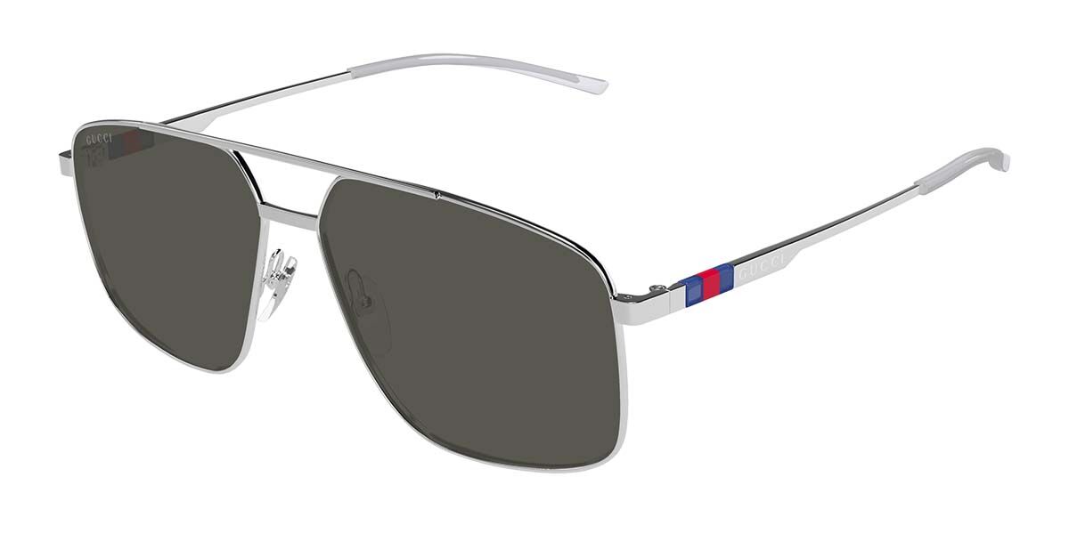 Gucci GG1676S 001, Silver frame, Grey lenses