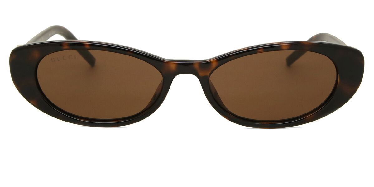 Gucci GG1680S 004, Tortoiseshell frame, Brown lenses