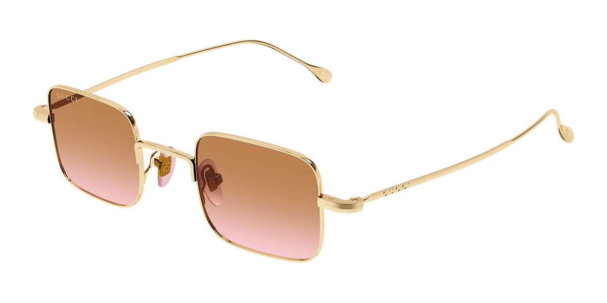 Gucci GG1813S 011, Gold frame, Gradient Orange lenses