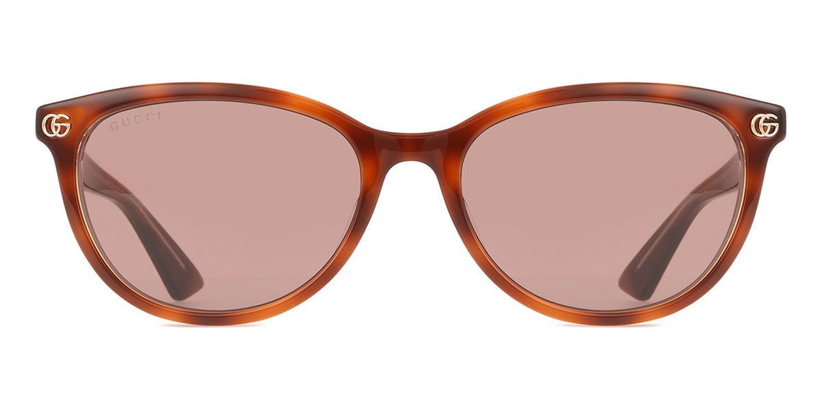 Gucci GG1818SK Asian Fit 004, Tortoiseshell frame, Violet lenses