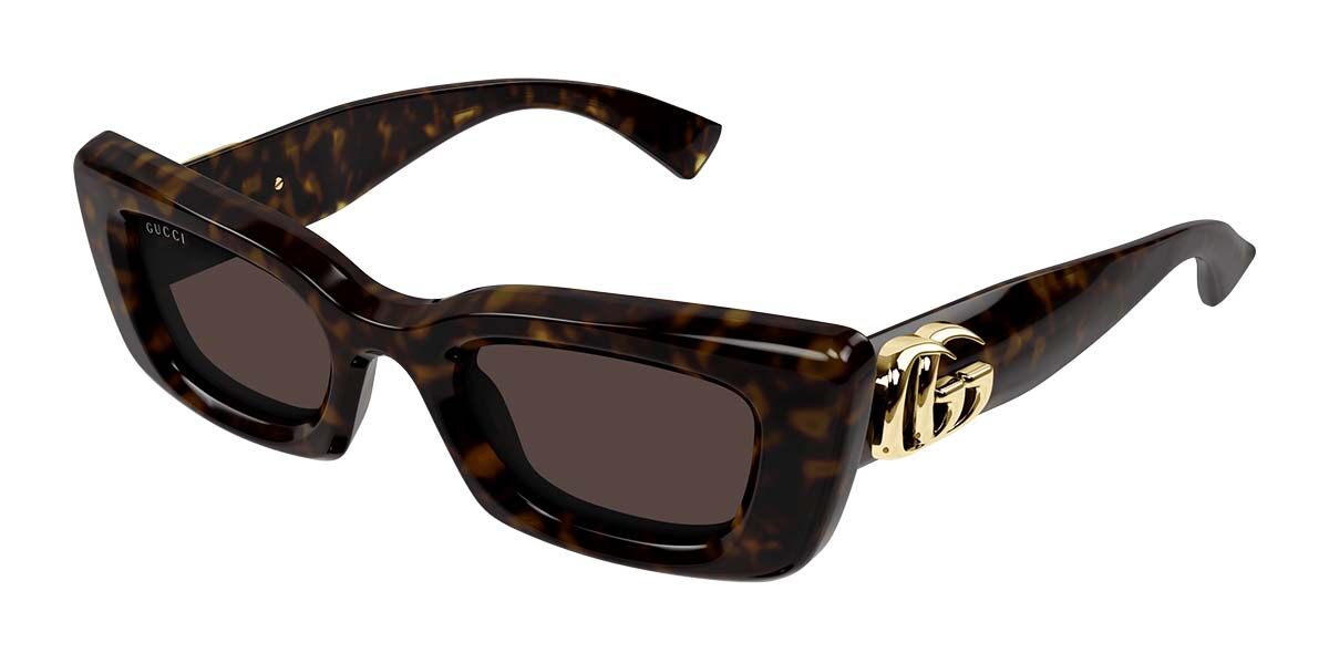 Gucci GG1827S 002, Tortoiseshell frame, Brown lenses