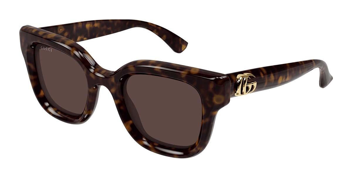 Gucci GG1828S 002, Tortoiseshell frame, Brown lenses