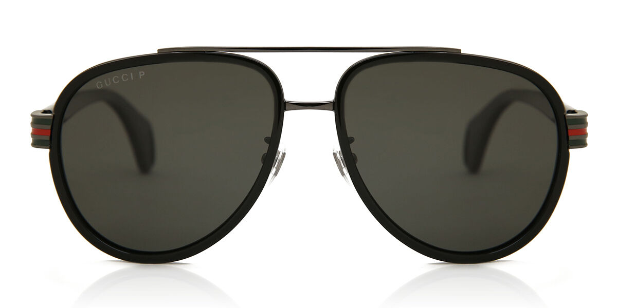 Gucci GG0447S 001, Black frame, Grey lenses