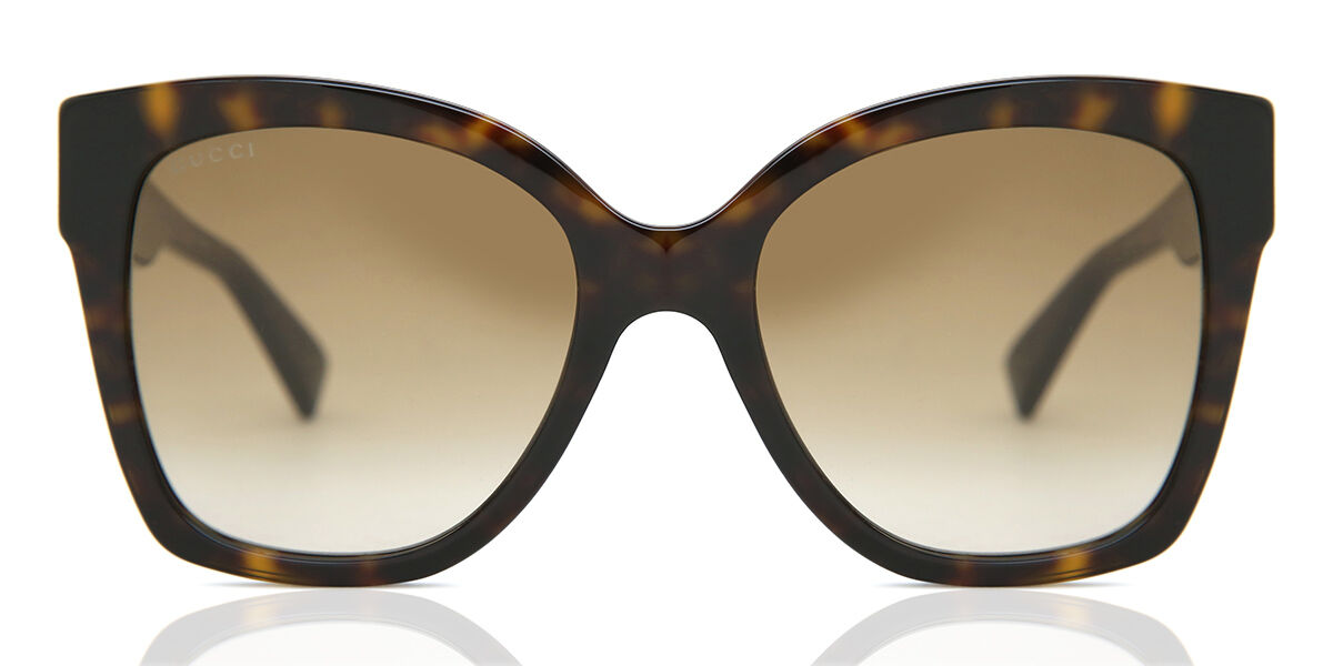 Gucci GG0459S 002, Tortoiseshell frame, Brown lenses