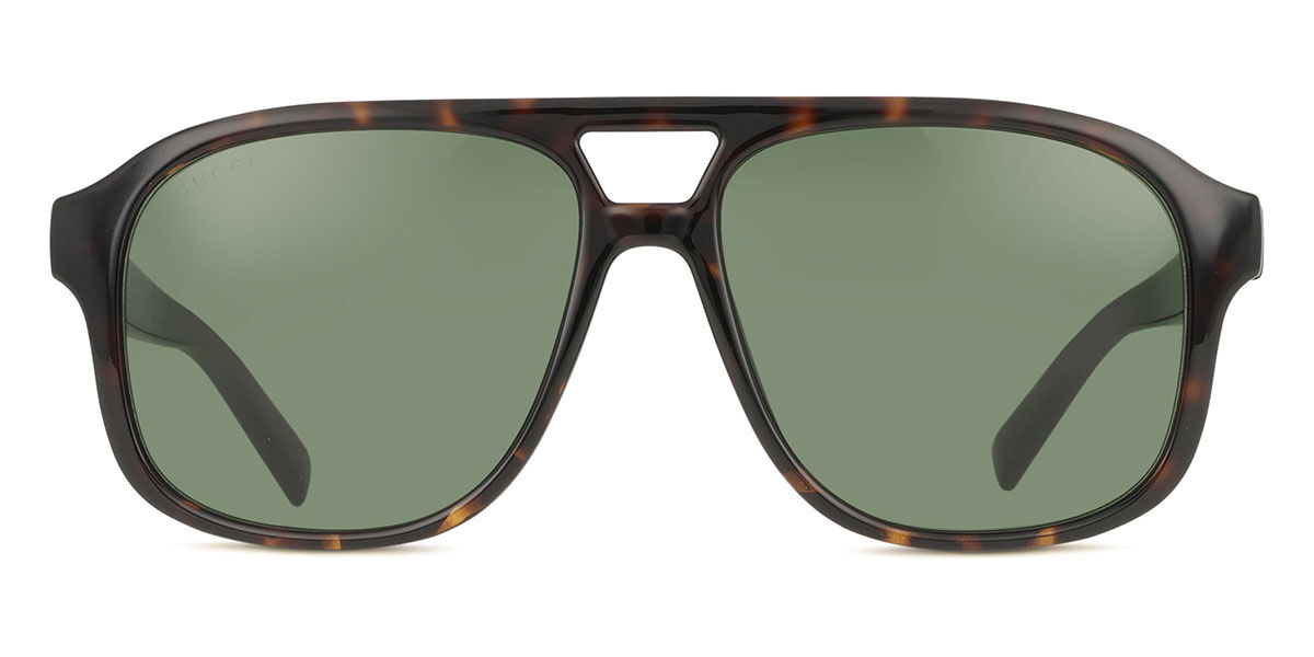 Gucci GG1856S 002, Tortoiseshell frame, Green lenses