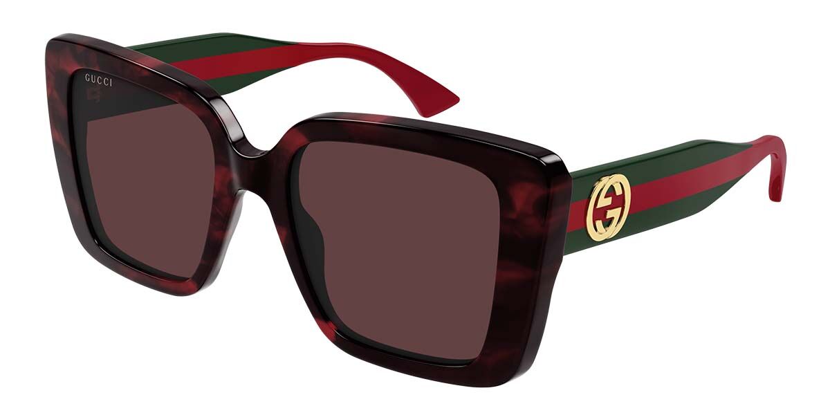 Gucci GG1861S 003, Tortoiseshell frame, Red lenses