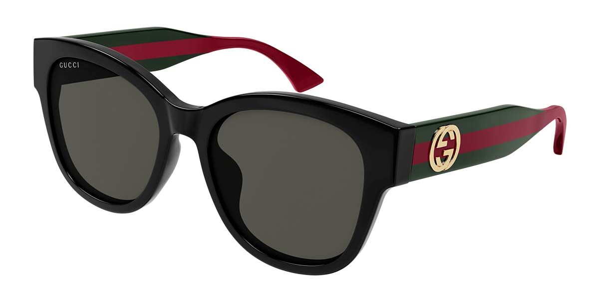 Gucci GG1866SK Asian Fit 001, Black frame, Grey lenses