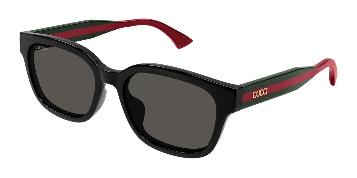 Gucci GG1872SK Asian Fit 001, Black frame, Grey lenses