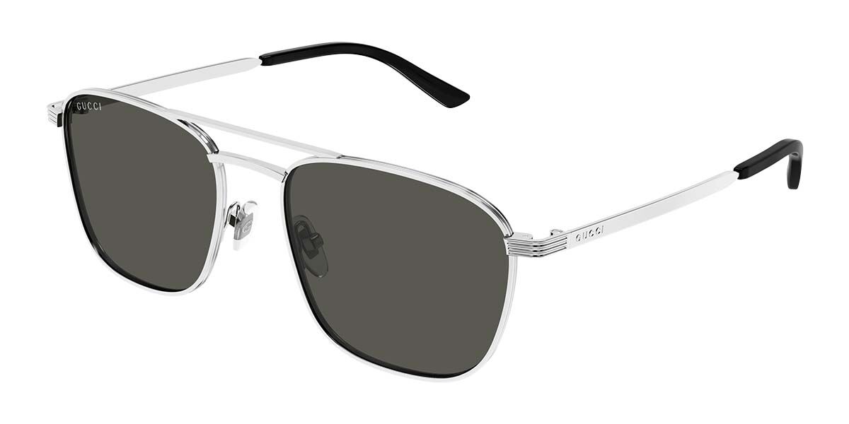 Gucci GG1881S 001, Silver frame, Grey lenses